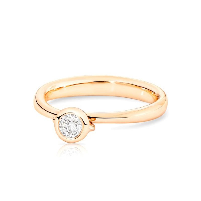 TAM01192 Tamara Comolli Solitaire Bouton Diamond Ring