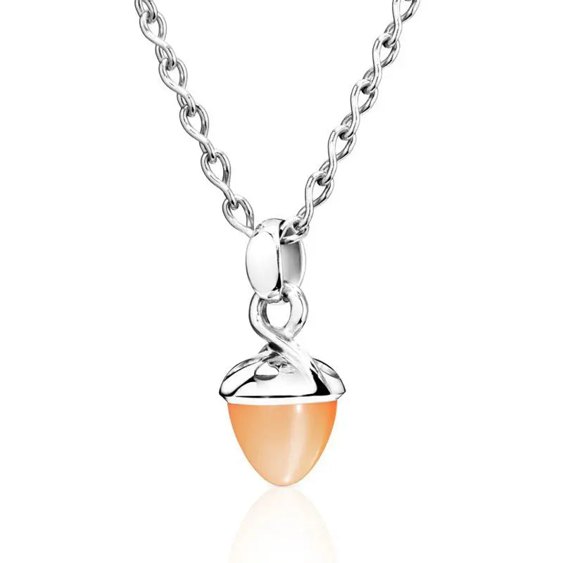 TAM01195 Tamara Comolli Mikado Bouquet Fairy Orange Moonstone Pendant