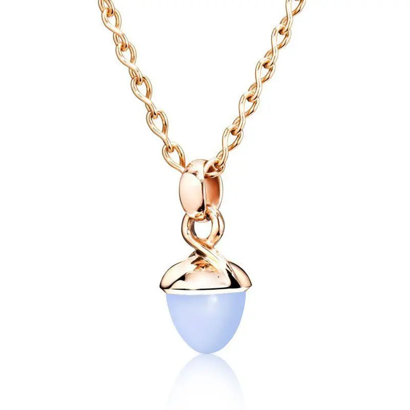 TAM01241 Tamara Comolli Mikado Bouquet Blue Chalcedony Pendent