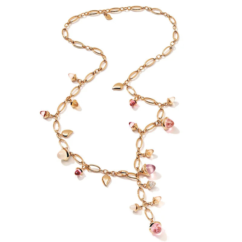 Tamara Comolli Mikado "Blush" Rose Gold Long Lariat Necklace