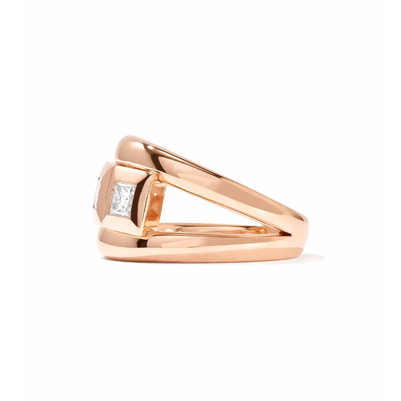 Tamara Comolli Curriculum Vitae Diamond Rose Gold Ring