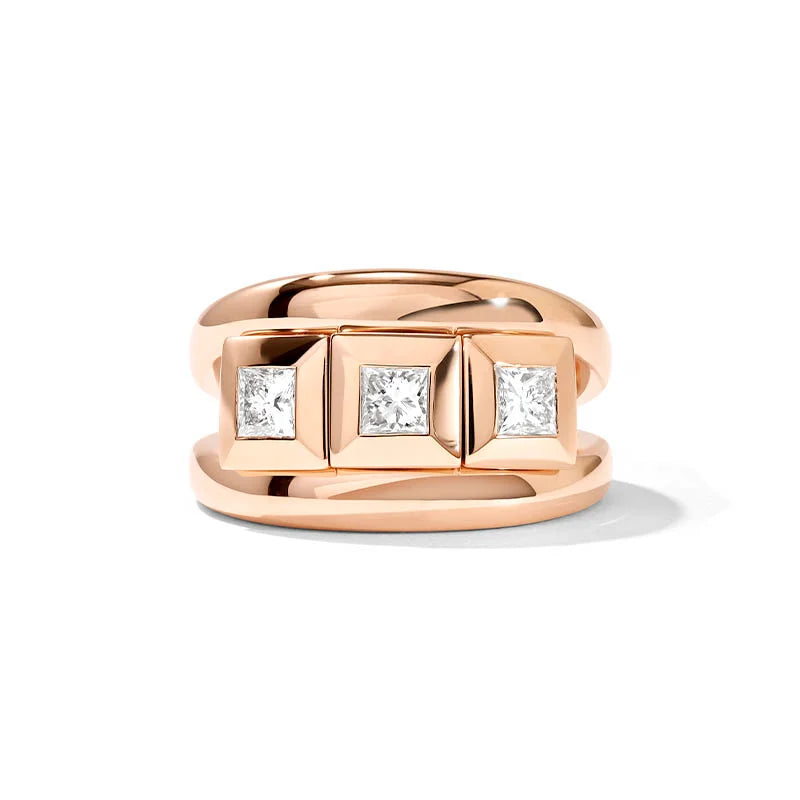 Tamara Comolli Curriculum Vitae Diamond Rose Gold Ring