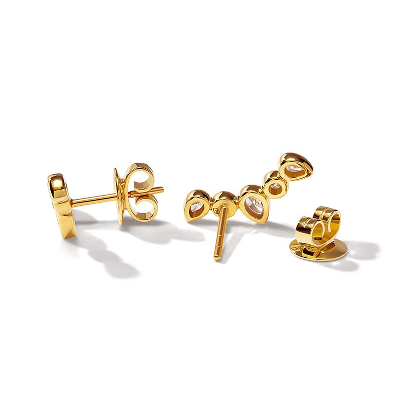 Tamara Comolli Gypsy Yellow Gold Diamond Crawler Earrings
