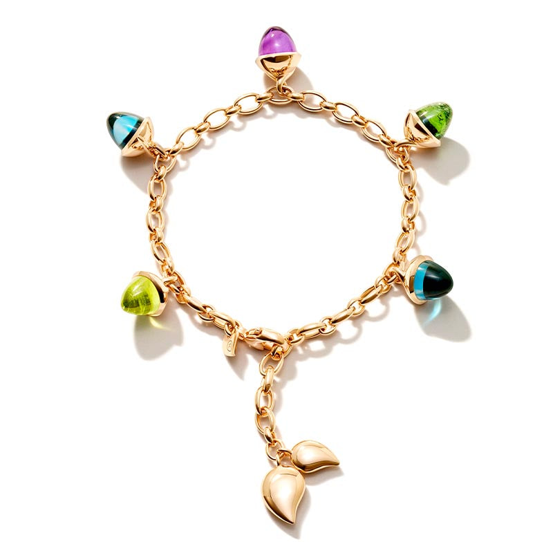 Tamara Comolli Mikado Flamenco Aurora Rose Gold Charm Bracelet
