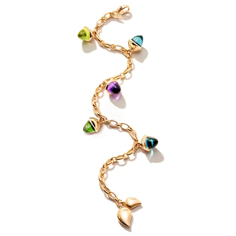 Tamara Comolli Mikado Flamenco Aurora Rose Gold Charm Bracelet