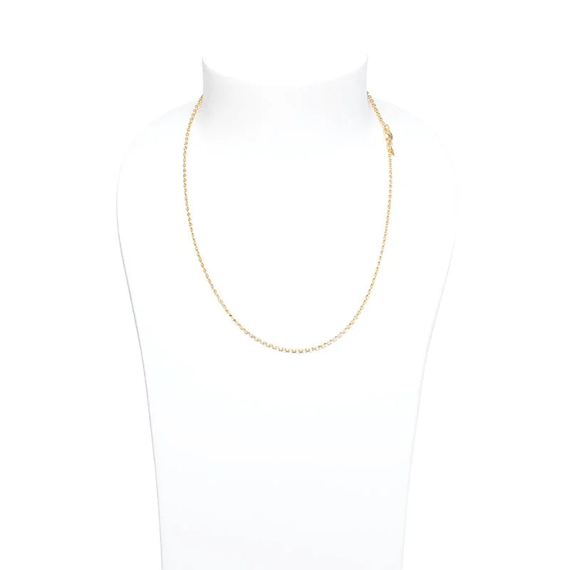 Tamara Comolli 2mm Belcher 20" Yellow Gold Necklace