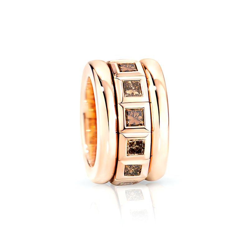 Tamara Comolli Curriculum Vitae Rose Gold & Champagne Diamond Ring