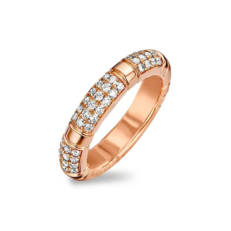 Tirisi Amsterdam Stackable Rose Gold Diamond Ring