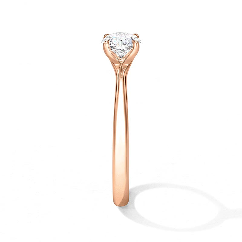 Hearts on Fire Vela 4-Prong Rose Gold 0.70ct Diamond Engagement Ring