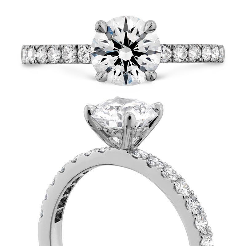 Hearts on Fire Destiny Platinum 0.31ct Diamond Engagement Ring