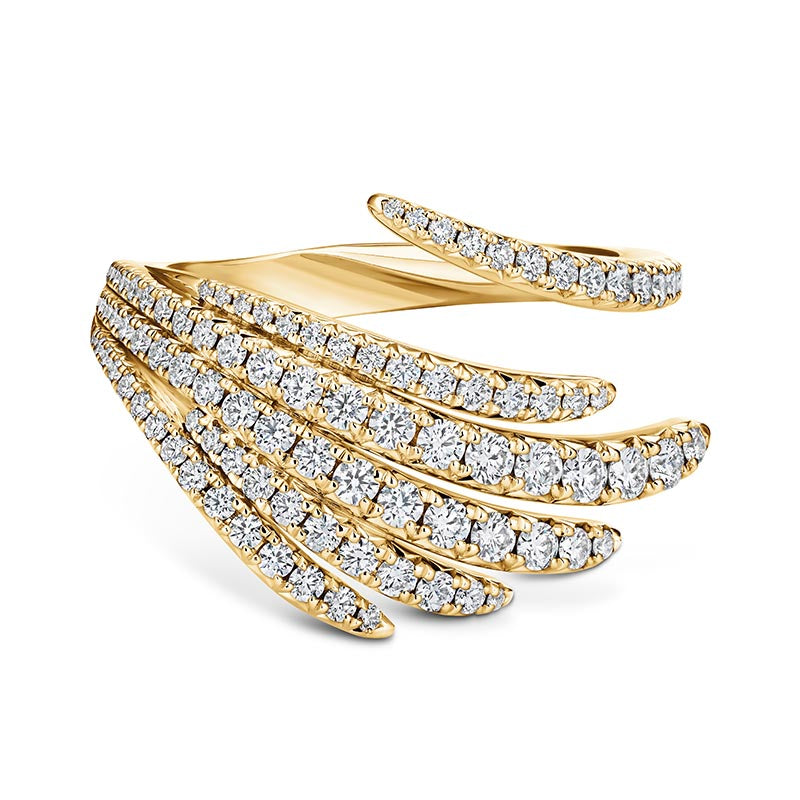 Hearts on Fire Vela Yellow Gold Diamond Cocktail Ring