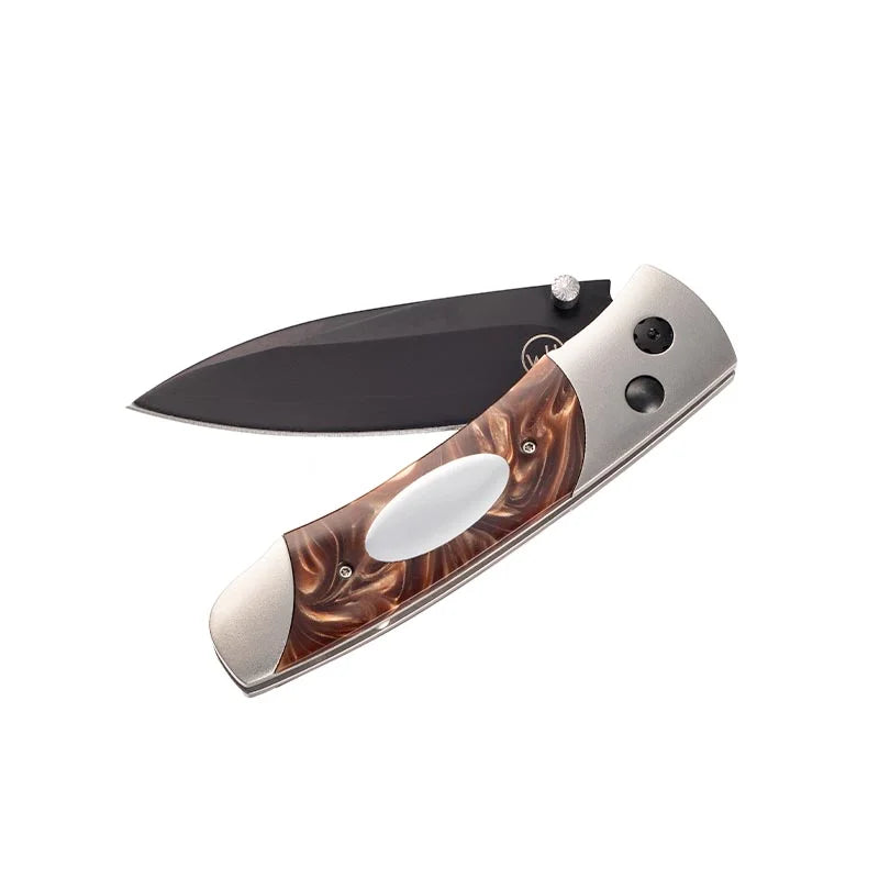 William Henry Titanium & Brown Kirinite Polymer Knife