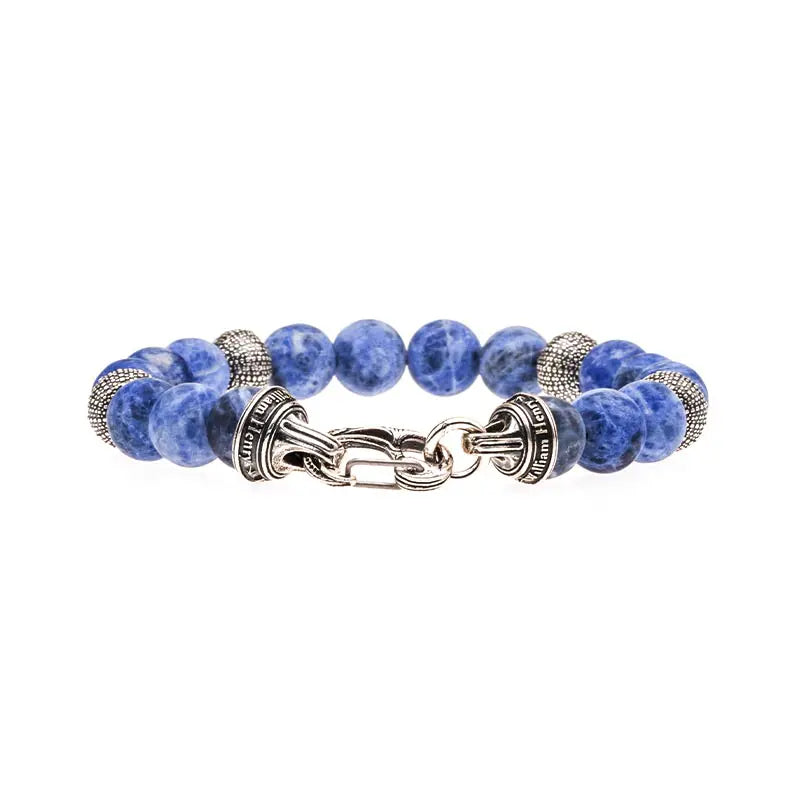 William Henry 10mm Beachcomber Sodalite Bracelet