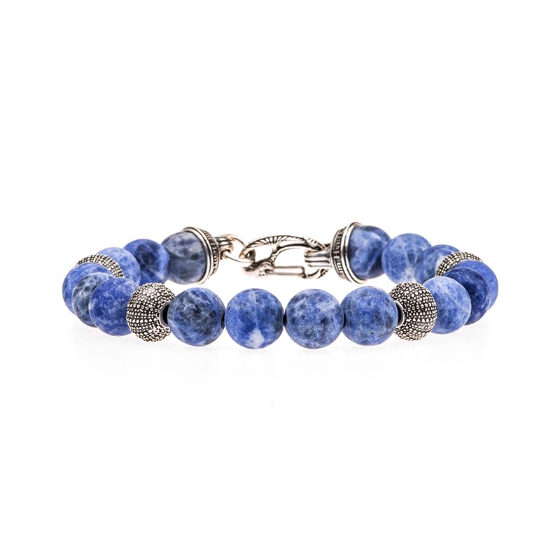 William Henry 10mm Beachcomber Sodalite Bracelet