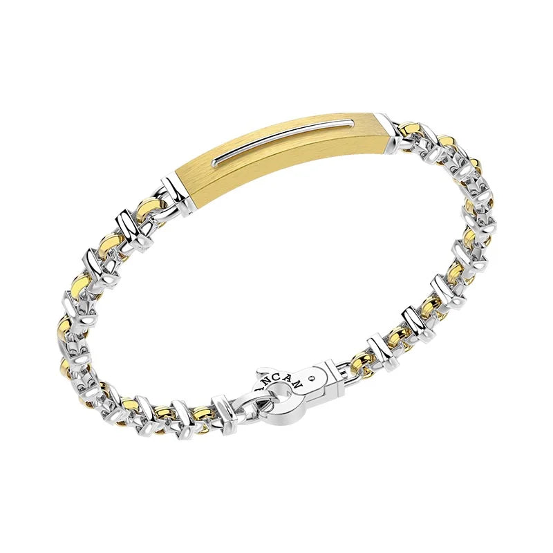 Zancan Insignia Yellow & White Gold Bracelet