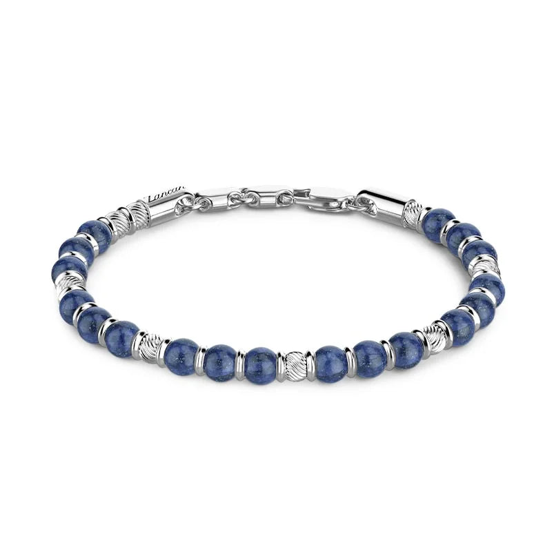 Zancan Atmosphere Sterling Silver & Lapis Lazuli Beaded Bracelet