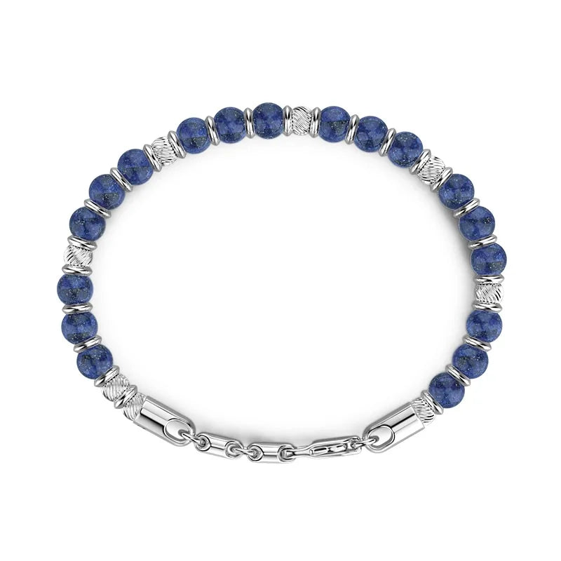 Zancan Atmosphere Sterling Silver & Lapis Lazuli Beaded Bracelet