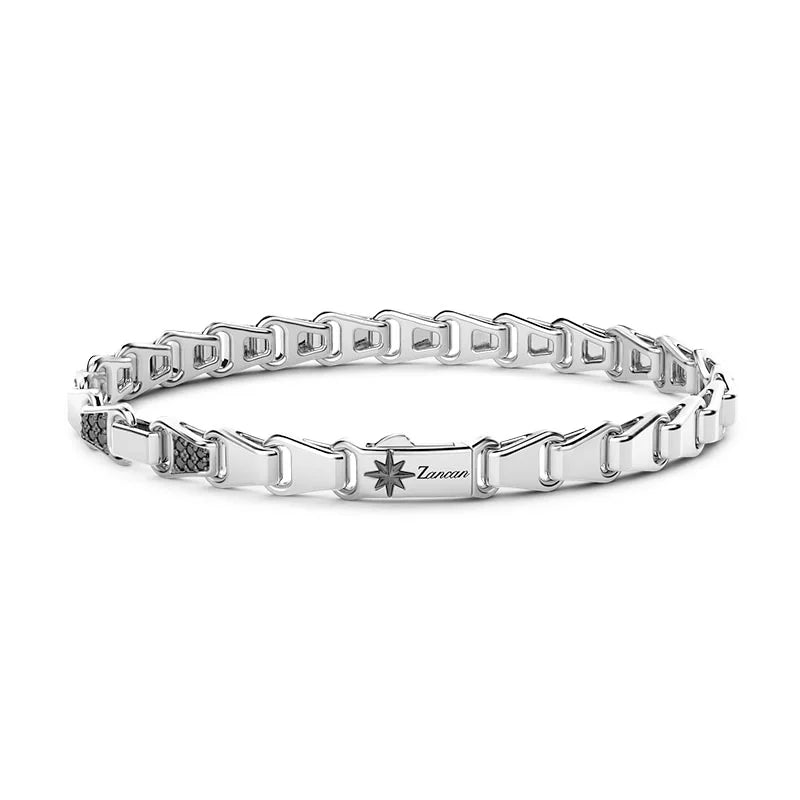 Zancan Cosmopolitan Luxury Sterling Silver Tapered Bracelet