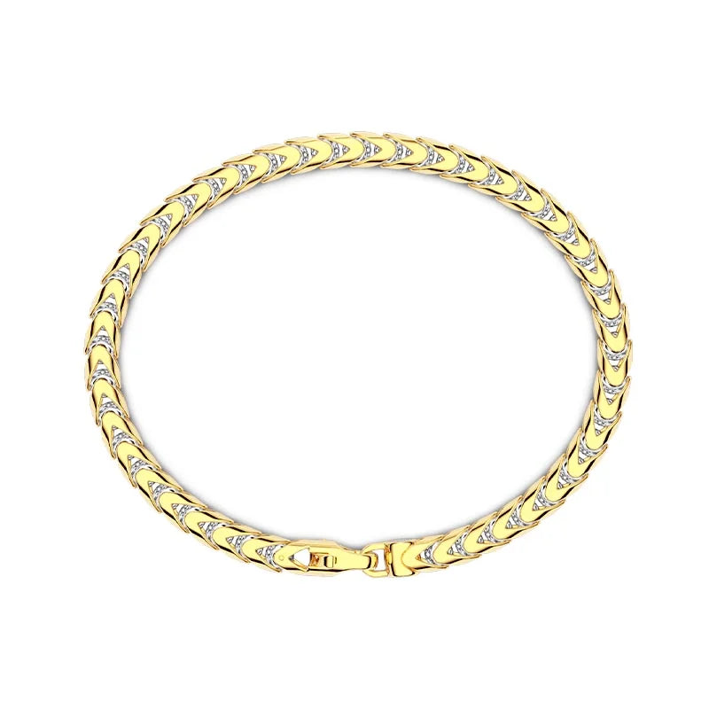 Zancan Eternity Yellow Gold 5.5mm Bracelet