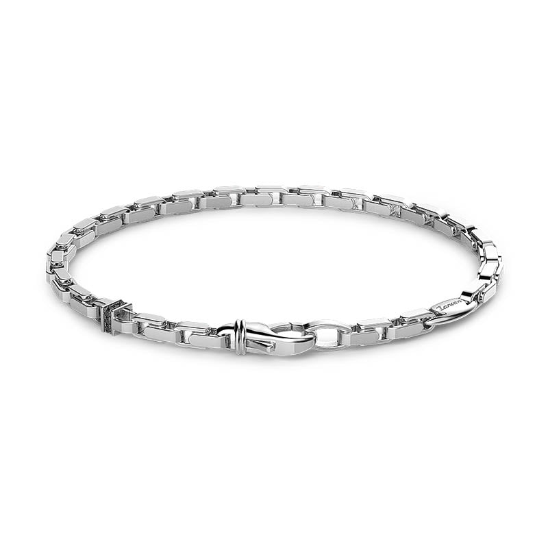 Zancan Cosmopolitan Sterling Silver Bracelet with Black Spinel