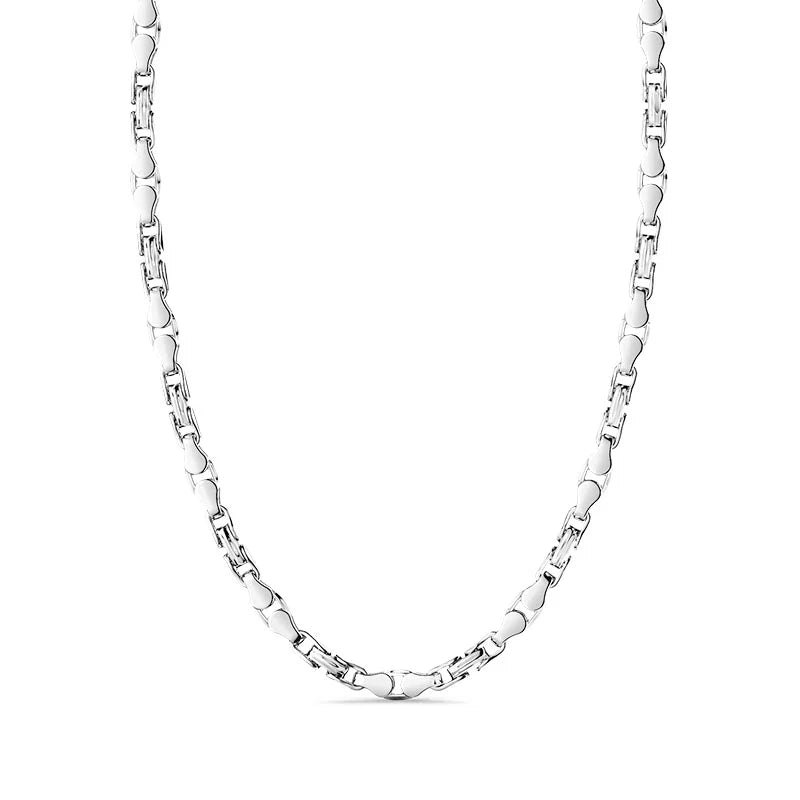 Zancan Eternity Sterling Silver U-Link Necklace