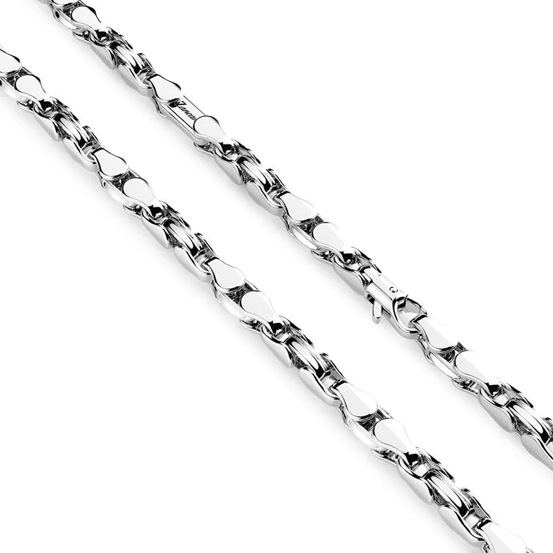 Zancan Eternity Sterling Silver U-Link Necklace