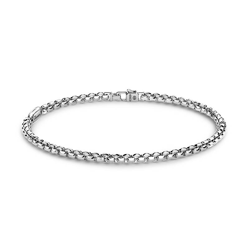 Zancan Sterling Silver Box Link Bracelet