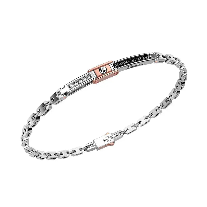 Zancan Black Magic White Gold Diamond Bracelet