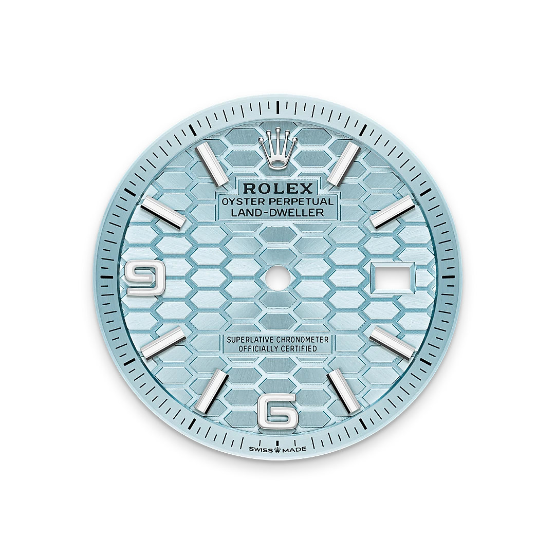 Rolex Land-Dweller in Platinum, M127236-0001 - Knar Jewellery