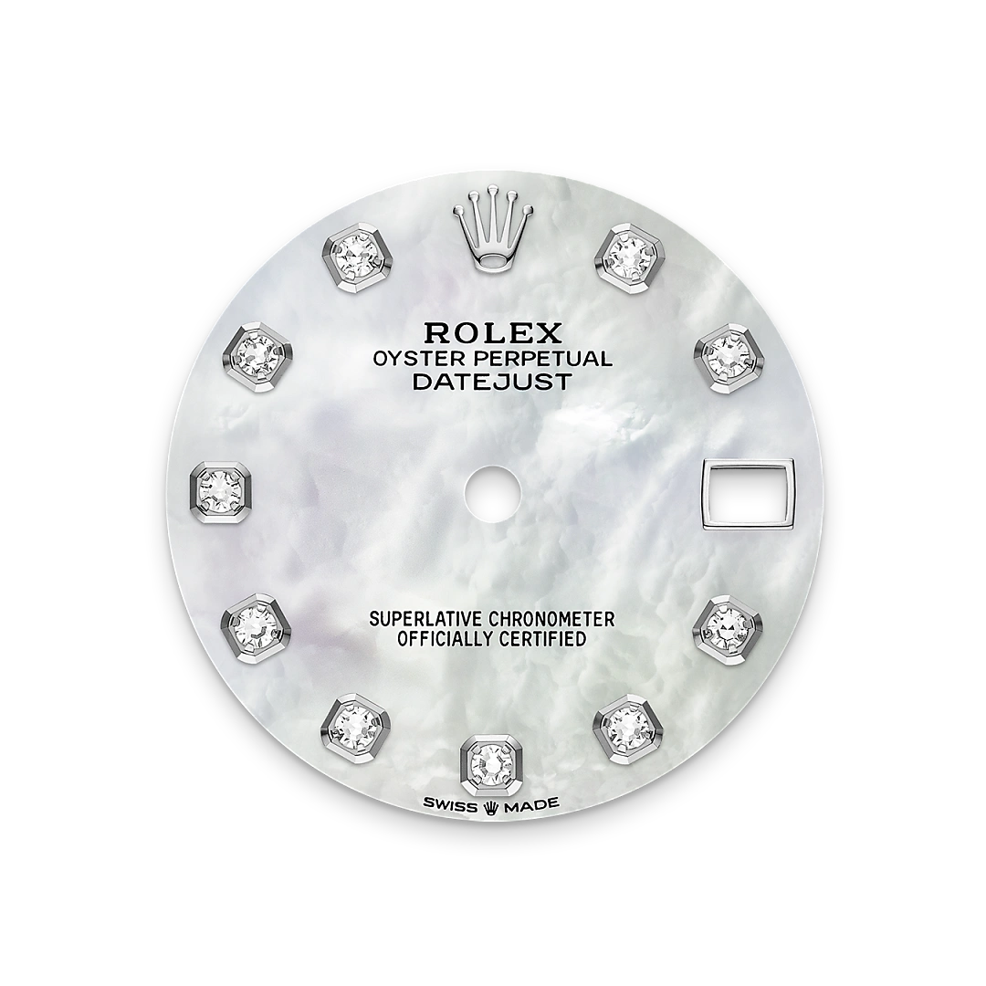 Rolex Datejust in Oystersteel And White Gold, M278384RBR-0008 - Knar Jewellery