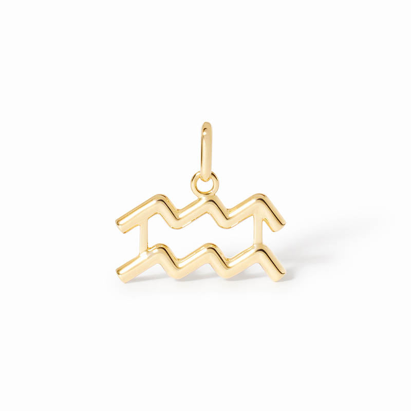 dihn van Yellow Gold Small Aquarius Pendant