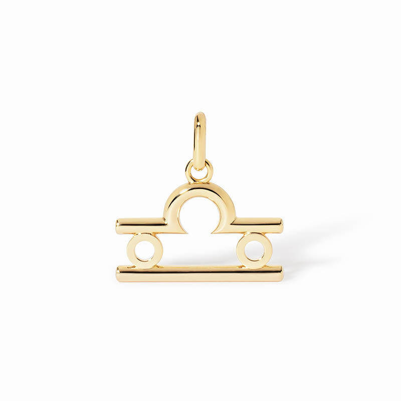 dihn van Yellow Gold Small Libra Pendant