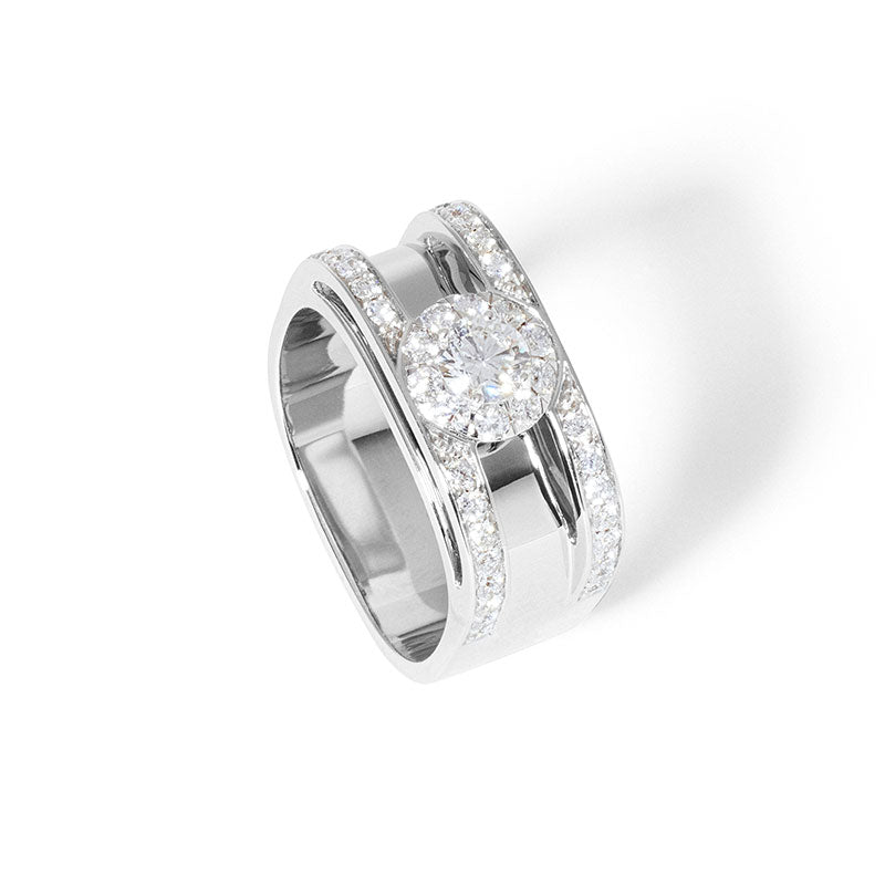 dinh van Capucine White Gold Diamond Ring