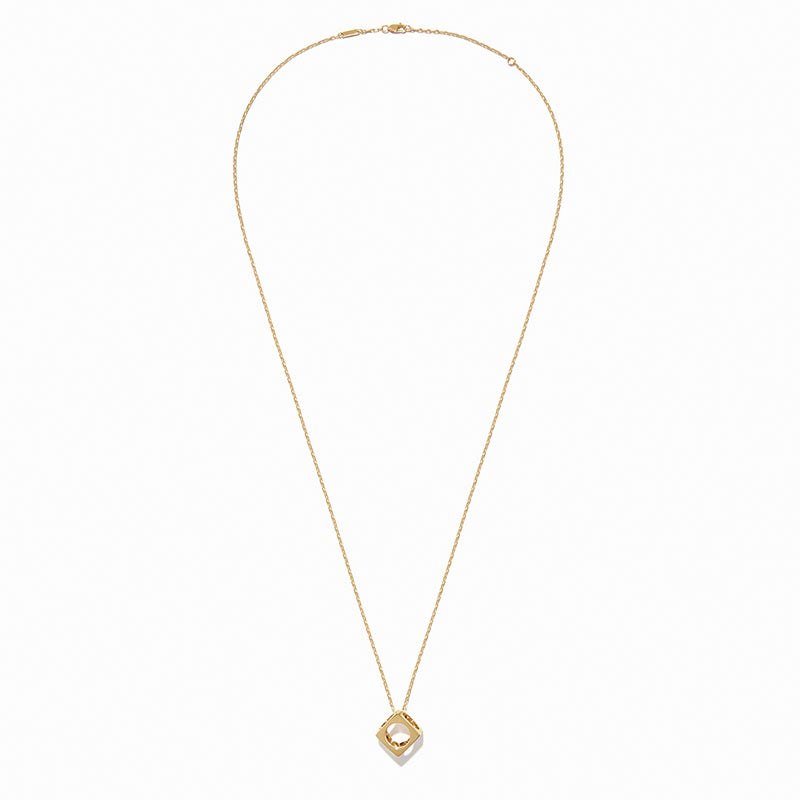 dinh van Le Pavé Yellow Gold Medium Pendant