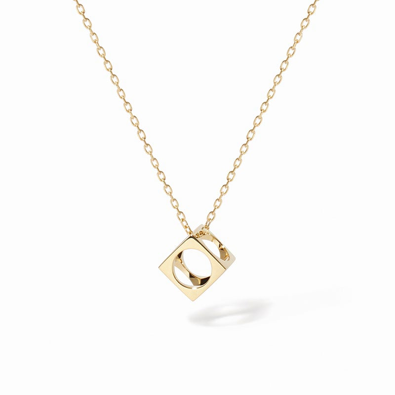 dinh van Le Pavé Yellow Gold Small Pendant
