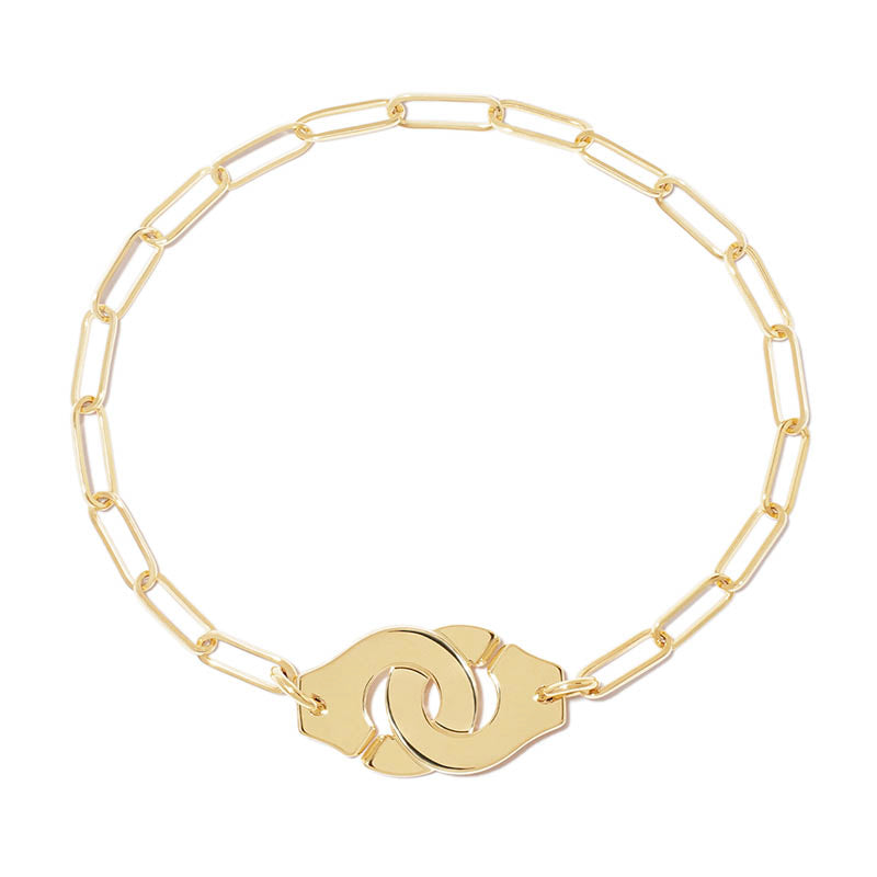 dinh van Menottes Yellow Gold Medium Link Bracelet