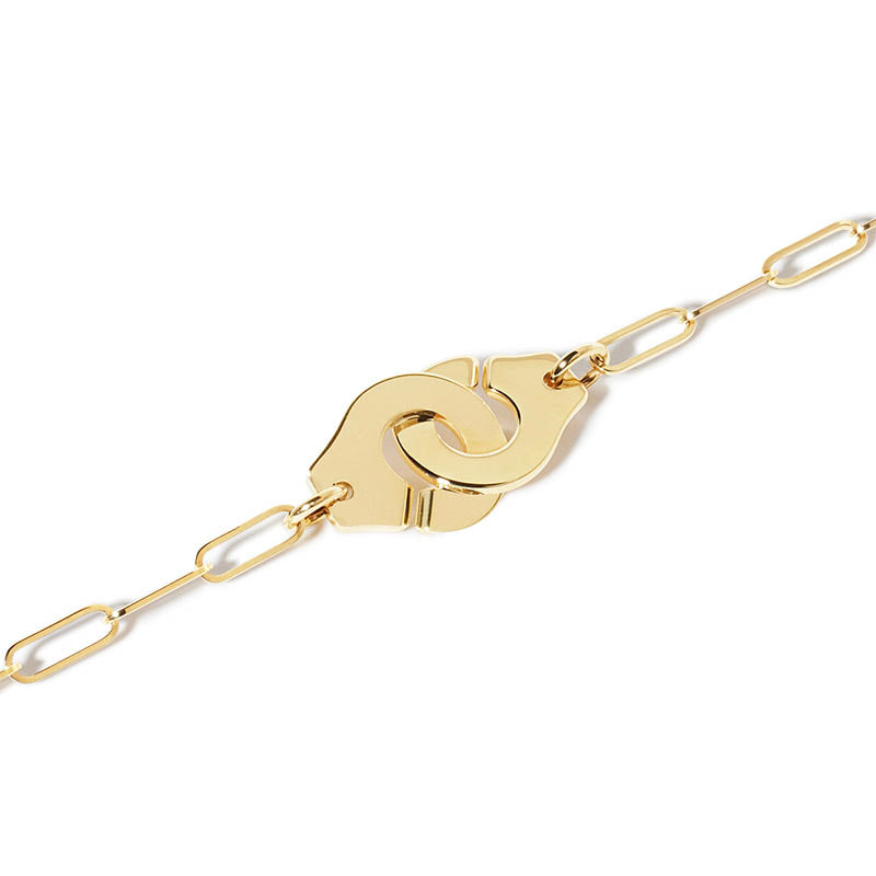 dinh van Menottes Yellow Gold Medium Link Bracelet