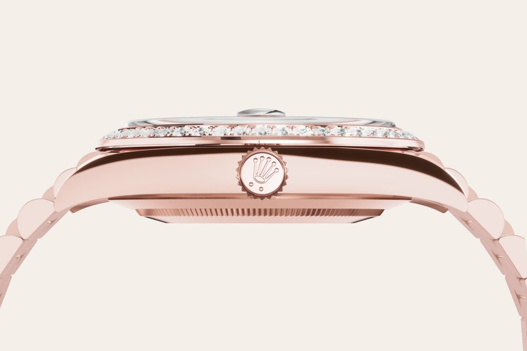 Rolex Day-Date in Everose Gold, M228345RBR-0025 - Knar Jewellery
