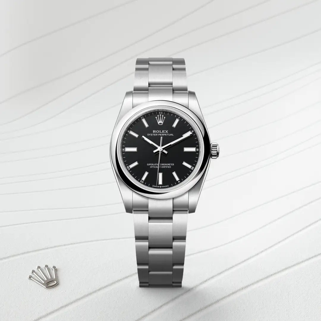 Rolex Oyster Perpetual in Oystersteel, M124200-0010 - Knar Jewellery