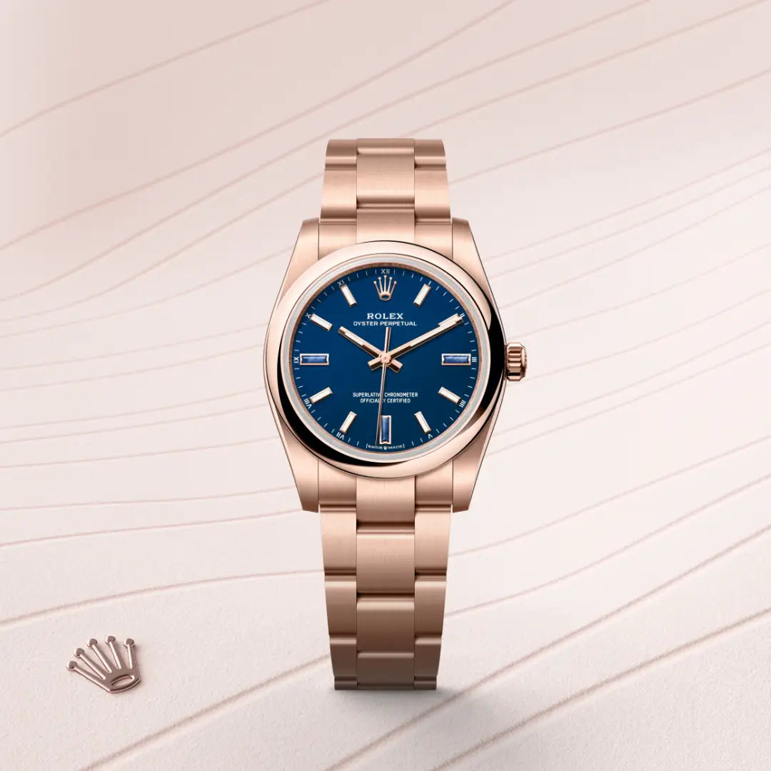 Rolex Oyster Perpetual in Everose Gold, M124205-0002 - Knar Jewellery