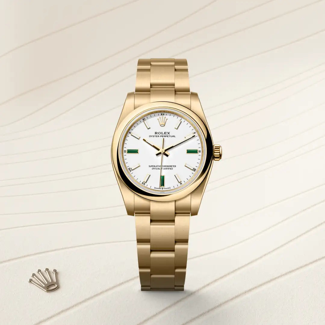 Rolex Oyster Perpetual in Yellow Gold, M124208-0002 - Knar Jewellery