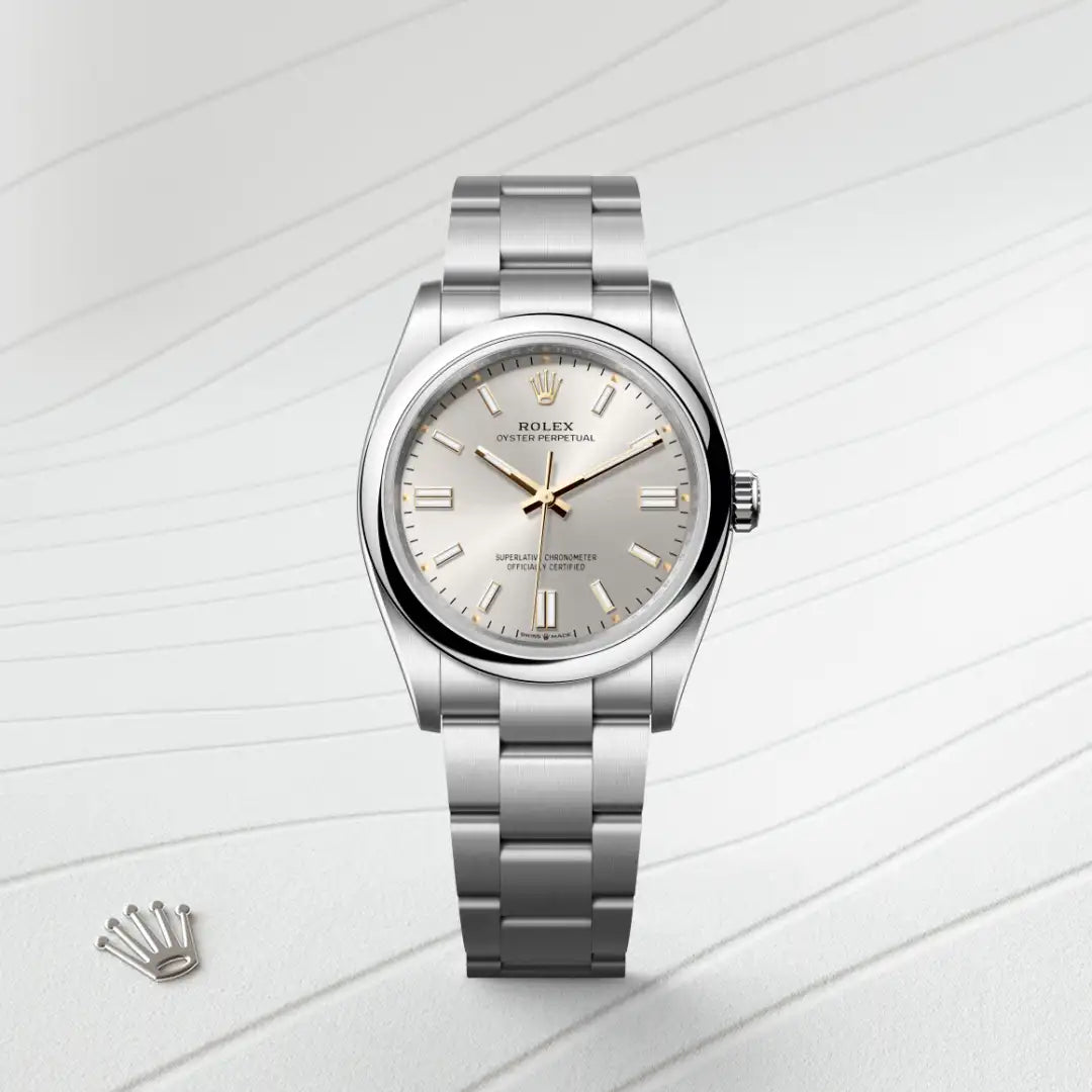 Rolex Oyster Perpetual in Oystersteel, M126000-0001 - Knar Jewellery