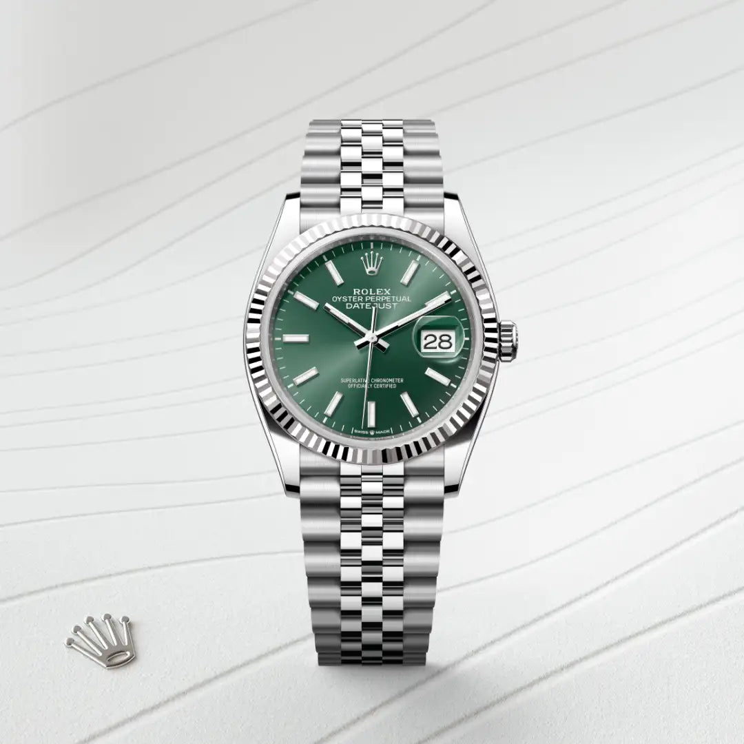 Rolex Datejust in Oystersteel And White Gold, M126234-0051 - Knar Jewellery