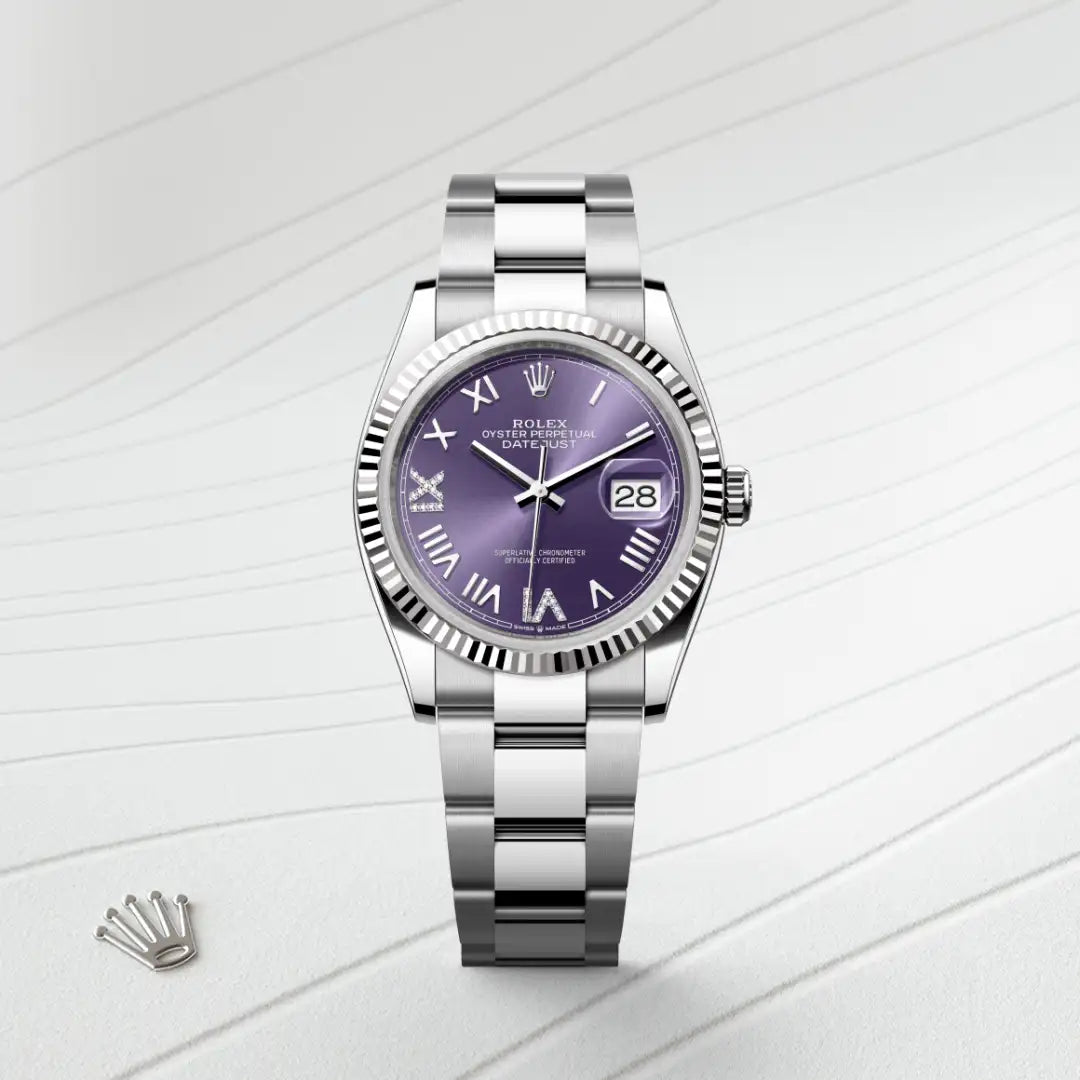 Rolex Datejust in Oystersteel And White Gold, M126234-0064 - Knar Jewellery