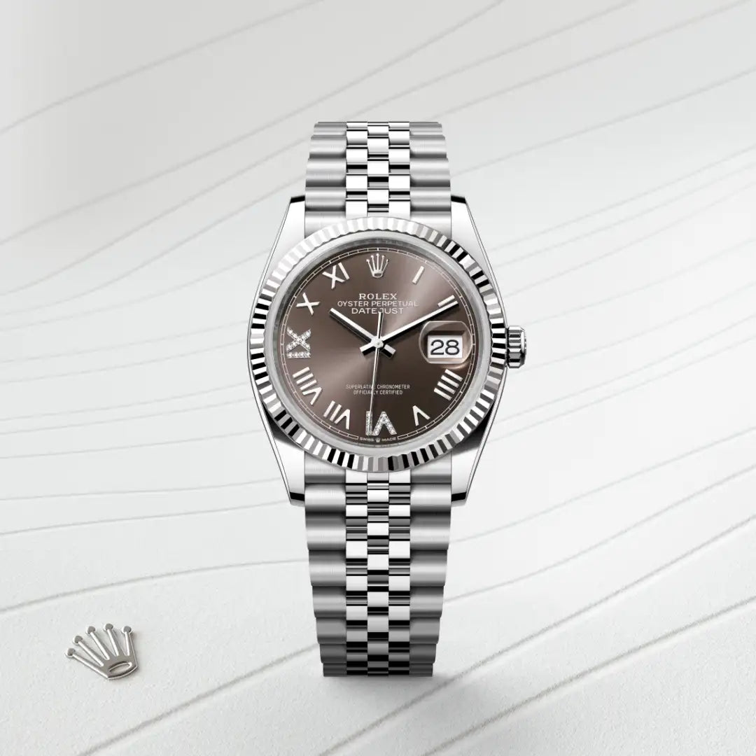 Rolex Datejust in Oystersteel And White Gold, M126234-0071 - Knar Jewellery