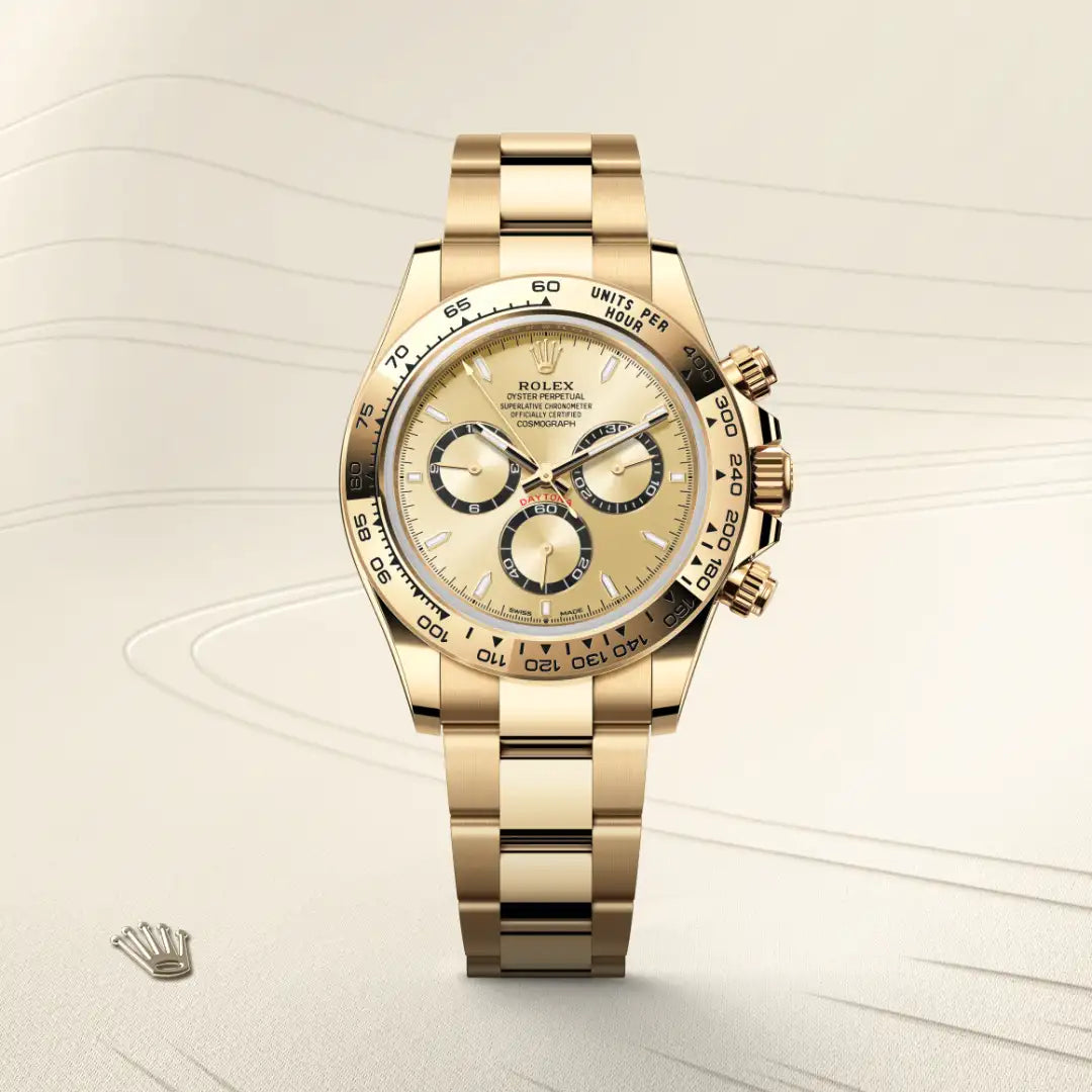 Rolex Cosmograph Daytona in Yellow Gold, M126508-0005 - Knar Jewellery