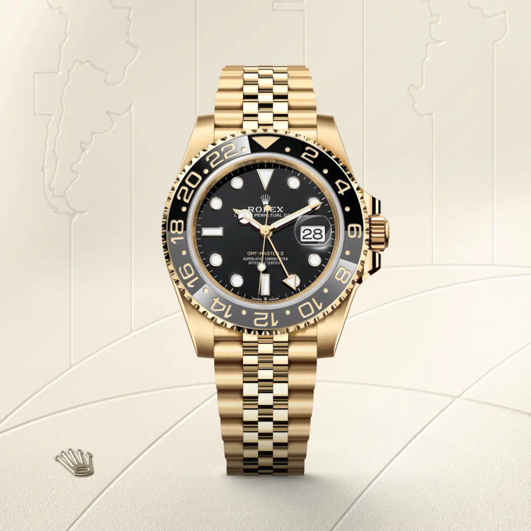 Rolex GMT-Master II in Yellow Gold, M126718GRNR-0001 - Knar Jewellery