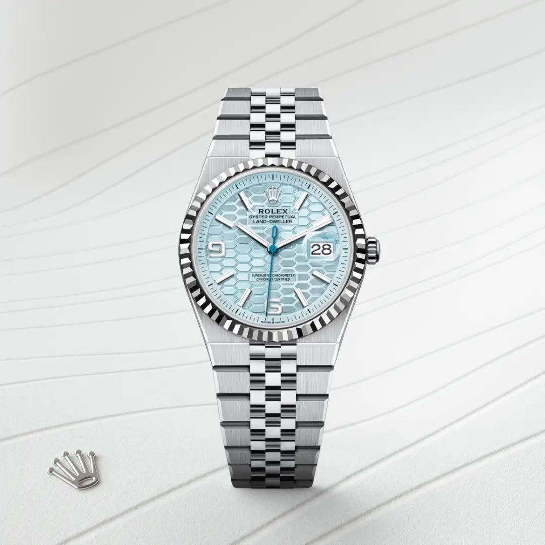 Rolex Land-Dweller in Platinum, M127236-0001 - Knar Jewellery