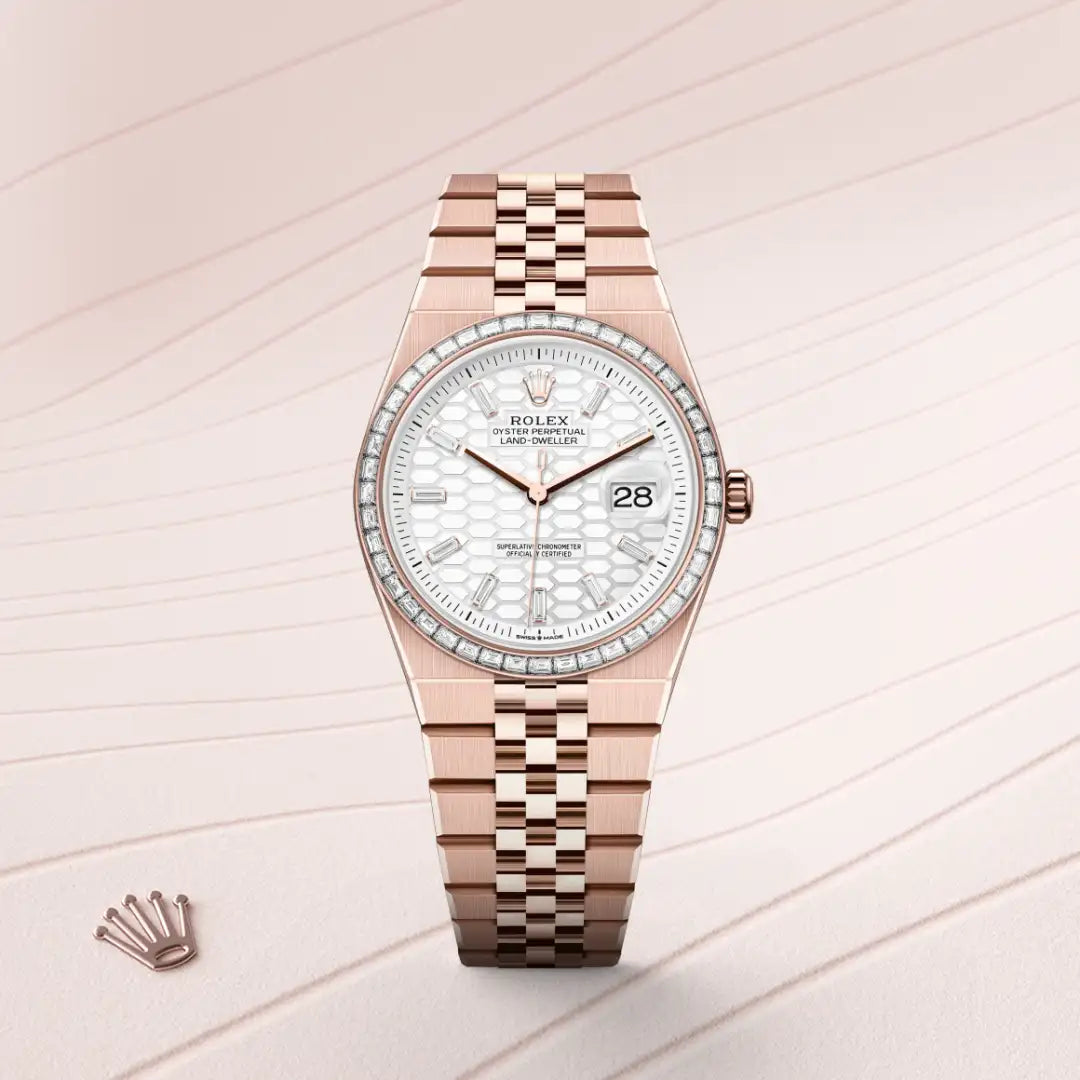 Rolex Land-Dweller in Everose Gold, M127285TBR-0002 - Knar Jewellery