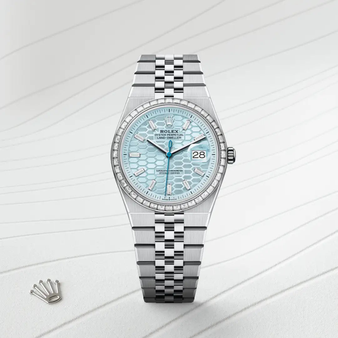Rolex Land-Dweller in Platinum, M127286TBR-0001 - Knar Jewellery